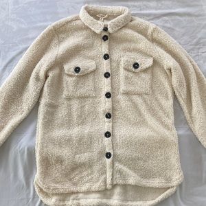 women’s oversized teddy jacket